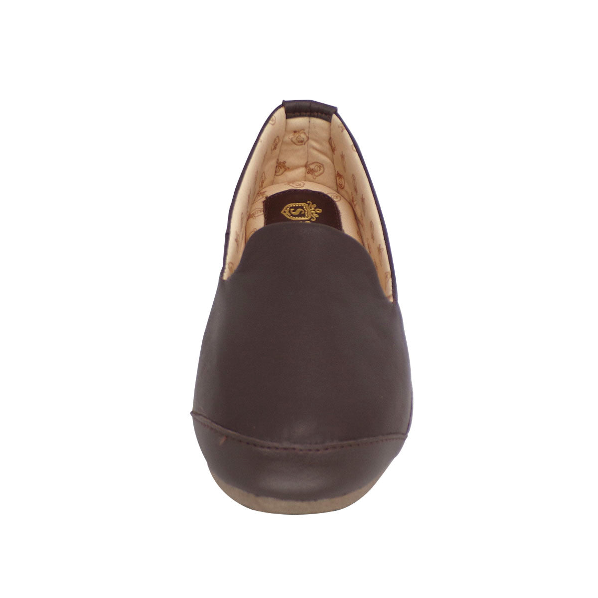 Pantuflas E-1842 de piel de borrego para mujer, vista superior