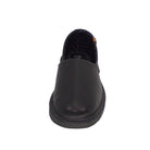 Pantuflas E-9555 de piel de borrego para hombre, vista superior