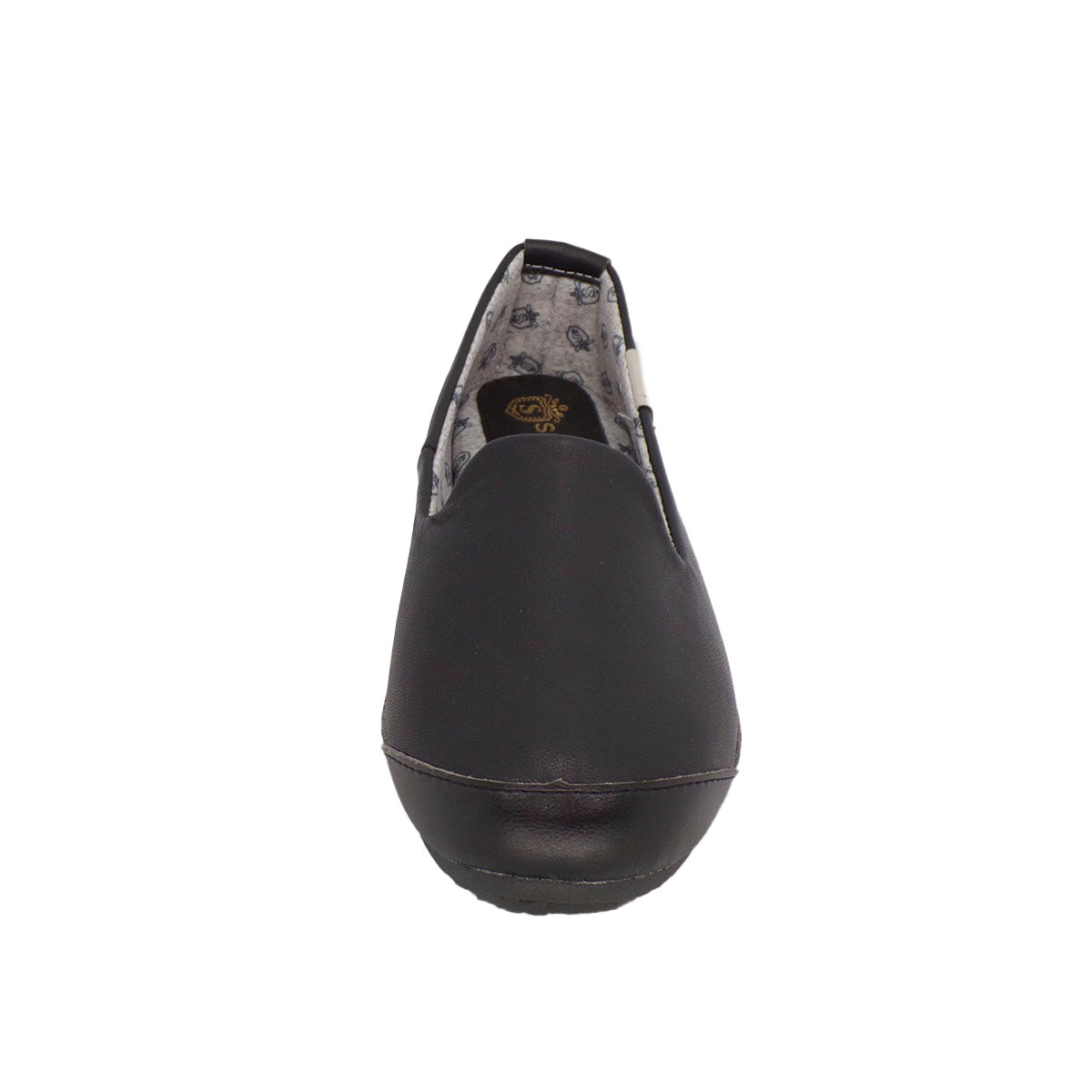 Pantuflas E-1842 de piel de borrego para mujer, suela antiderrapante