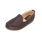 Pantuflas E-1842 de piel de borrego para mujer, vista lateral