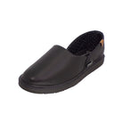 Pantuflas E-9555 de piel de borrego para hombre, vista lateral