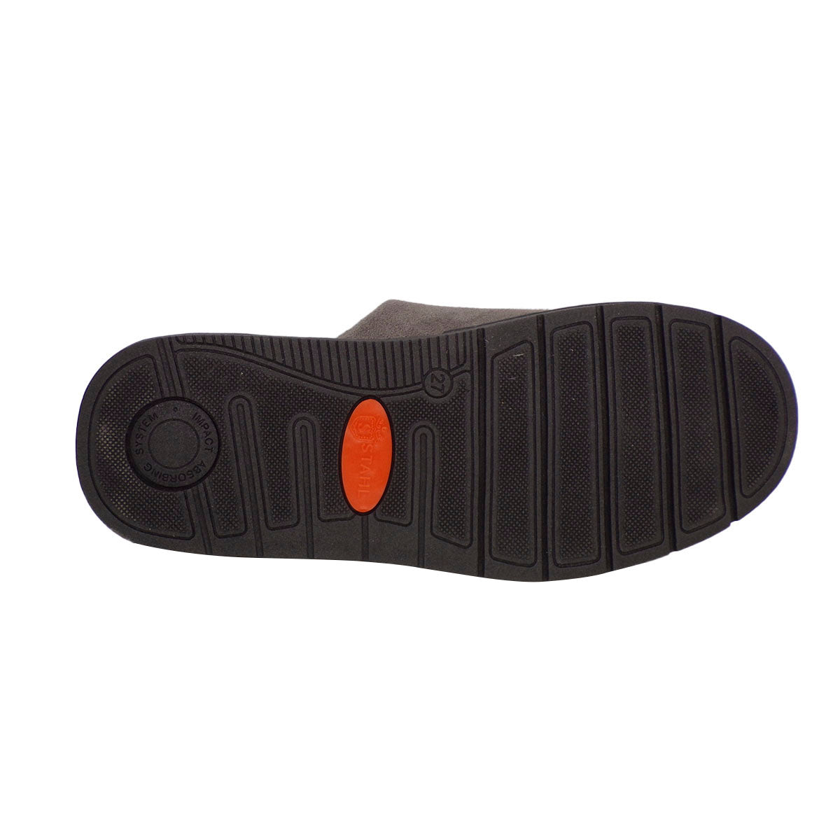 Pantuflas E-4767 de gamuza para hombre, detalle del forro interior