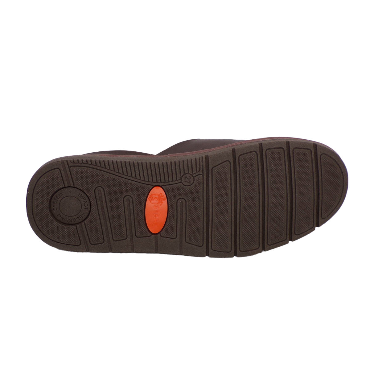 Pantuflas E-9555 de piel de borrego para hombre, vista posterior