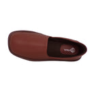 Pantuflas E-1802 de piel de borrego para hombre, vista superior