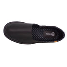 Pantuflas E-9555 de piel de borrego para hombre, detalle del forro interior